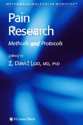 Pain Research: Methods and Protocols