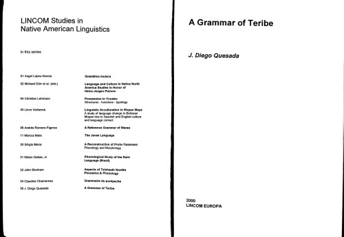 A grammar of Teribe