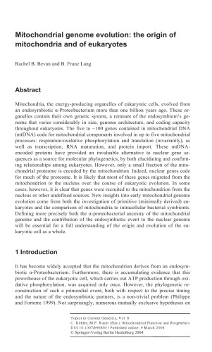 Mitochondrial Function and Biogenesis