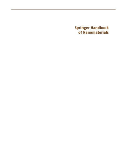 Springer Handbook of Nanomaterials