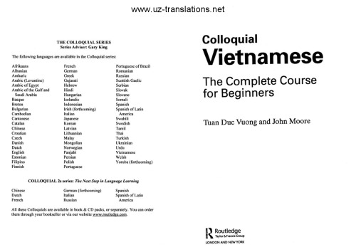 Colloquial Vietnamese: The Complete Course for Beginners