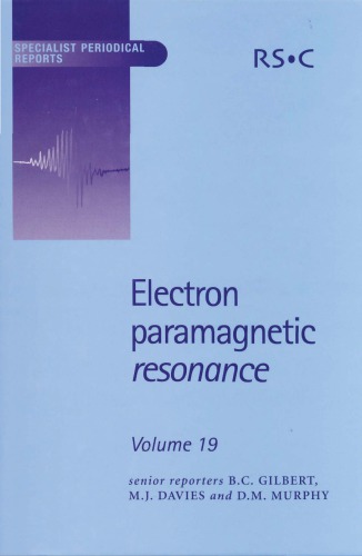 Electron Paramagnetic Resonance Vol. 19