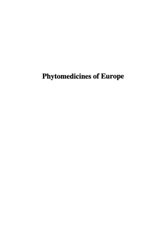 Phytomedicines of Europe. Chemistry and Biological Activity