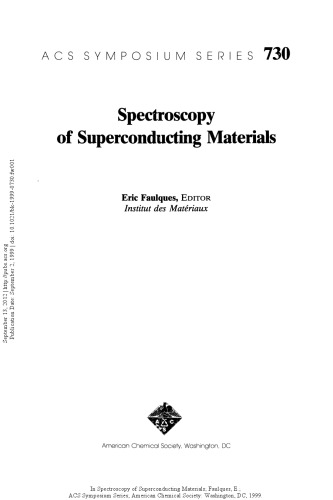 Spectroscopy of Superconducting Materials