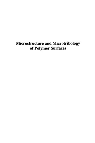 Microstructure and Microtribology of Polymer Surfaces