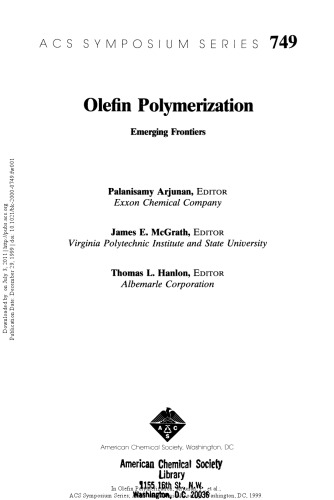 Olefin Polymerization. Emerging Frontiers