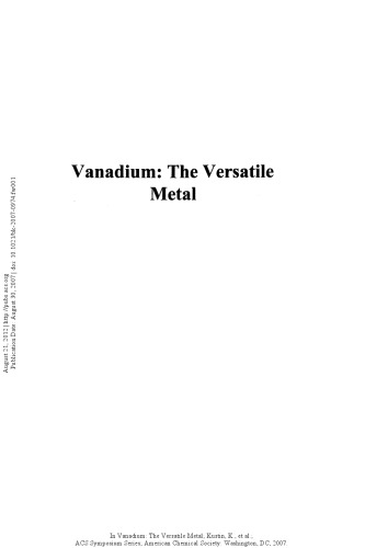 Vanadium: The Versatile Metal