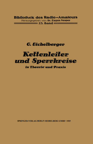 Kettenleiter und Sperrkreise: in Theorie und Praxis