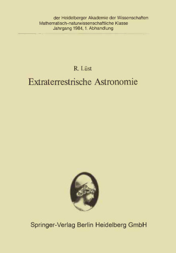 Extraterrestrische Astronomie: Vorgetragen in der Sitzung vom 26. November 1983