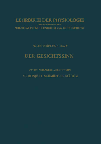 Der Gesichtssinn Grundzüge der Physiologischen Optik