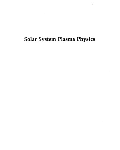 Solar system plasma physics