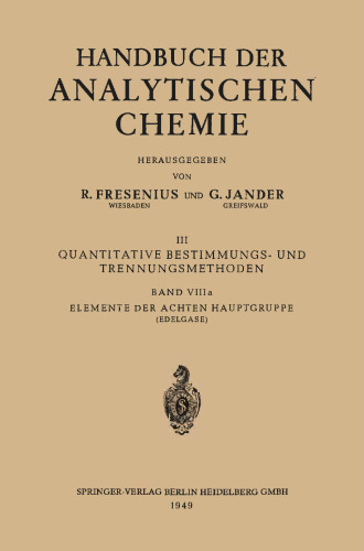 Elemente der Achten Hauptgruppe: Edelgase: Helium · Neon · Argon · Krypton · Xenon · Radon und Isotope