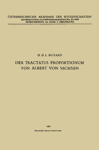 Der Tractatus Proportionum von Albert von Sachsen