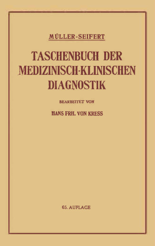 Taschenbuch der Medizinisch-Klinischen Diagnostik