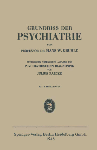 Grundriss der Psychiatrie