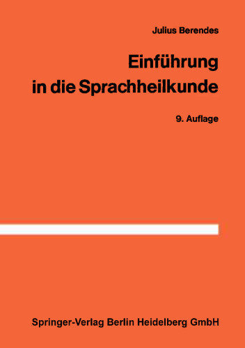 Einführung in die Sprachheilkunde