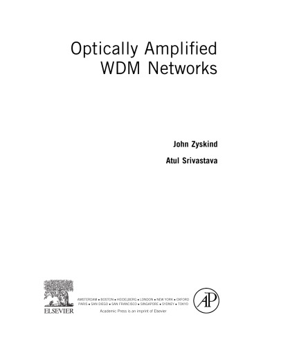 Optically Amplified WDM Networks