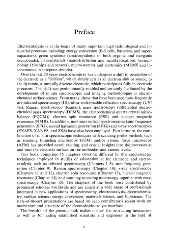 In-situ Spectroscopic Studies of Adsorption at the Electrode and Electrocatalysis