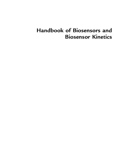 Handbook of Biosensors and Biosensor Kinetics