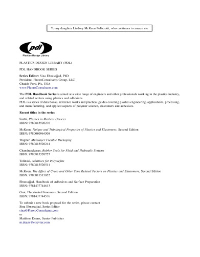 Permeability Properties of Plastics and Elastomers