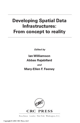 Developing spatial data infrastructures : from concept to reality