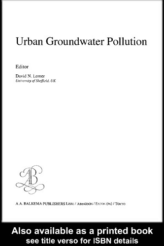 Urban groundwater pollution