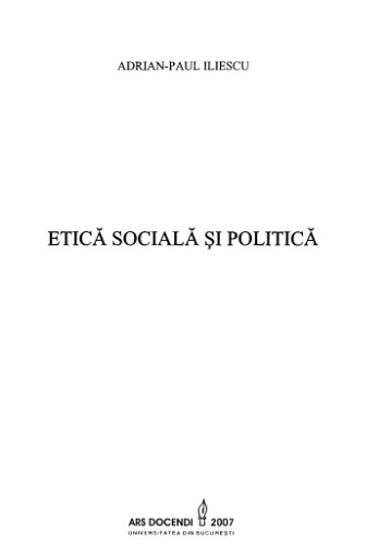 Etica sociala si politica