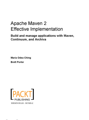 Apache Maven 2 effective implementation