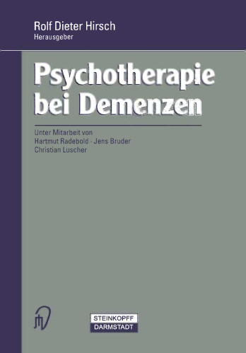 Psychotherapie bei Demenzen