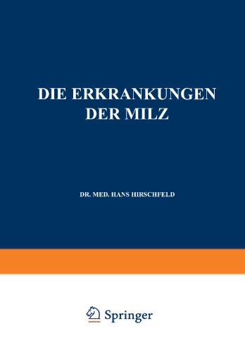 Die Erkrankungen der Milz