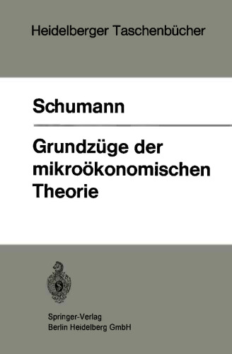 Grundzüge der mikroökonomischen Theorie