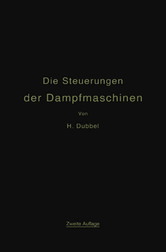 Die Steuerungen der Dampfmaschinen