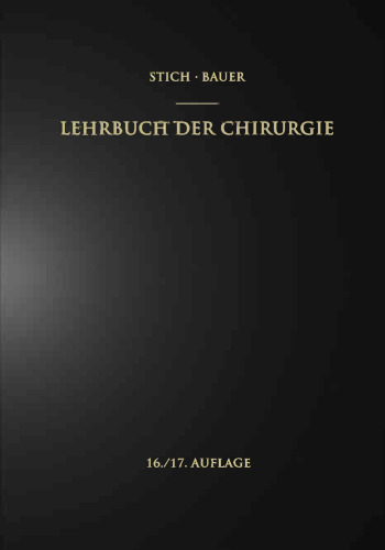 Lehrbuch der Chirurgie