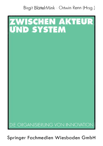 Zwischen Akteur und System: Die Organisierung von Innovation