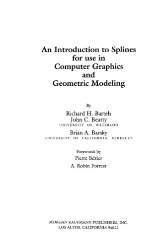 Introduction to splines in computer graphics and geometric modeling