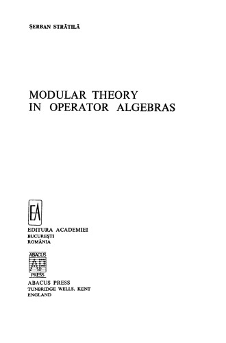 Modular theory in operator algebras