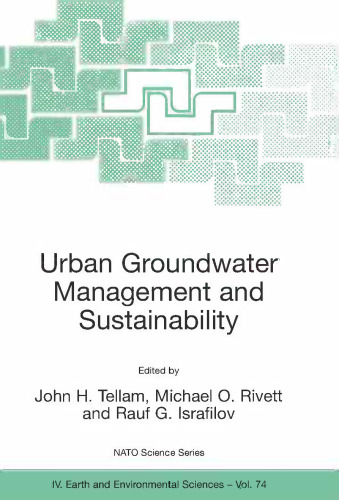 Urban Groundwater Management and Sustainability