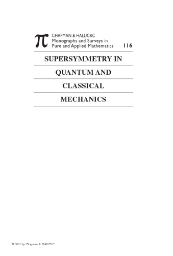 Supersymmetry in quantum and classical mechanics