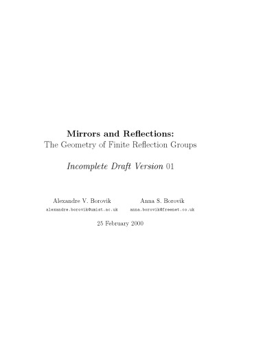 Mirrors and reflections: the geometry of finite reflection groups