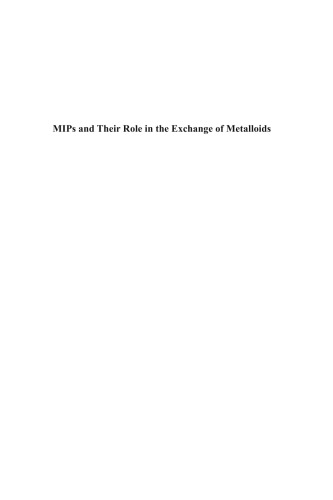 MIPs and Their Role in the Exchange of Metalloids