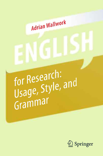 English for Research: Usage, Style, and Grammar