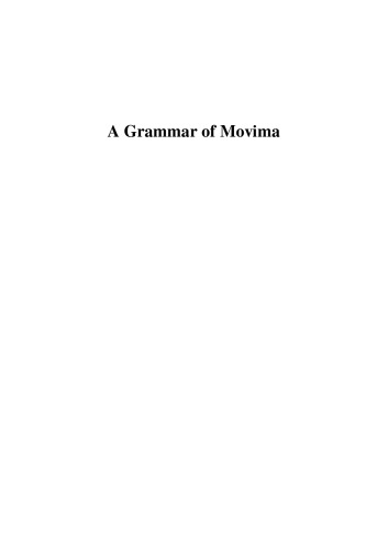 A grammar of Movima