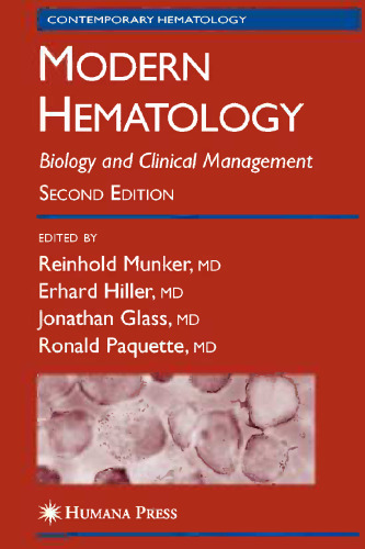 Modern Hematology: Biology and Clinical Management