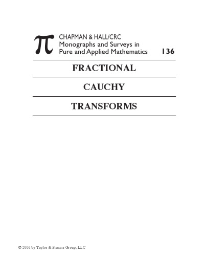 Fractional Cauchy Transforms