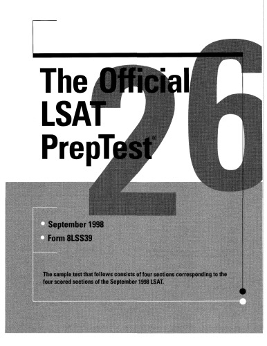 LSAT PrepTest 26