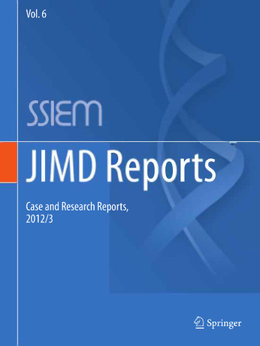 JIMD Reports - Case and Research Reports, 2012/3