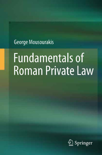 Fundamentals of Roman Private Law