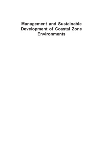 Management and Sustainable Development of Coastal Zone Environments