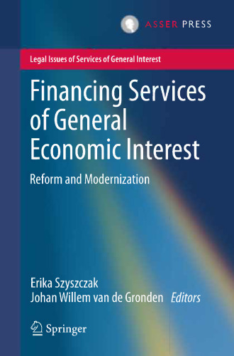 Financing Services of General Economic Interest: Reform and Modernization