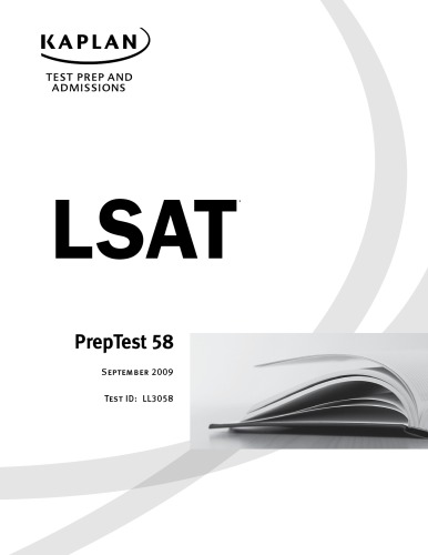 LSAT PrepTest 58